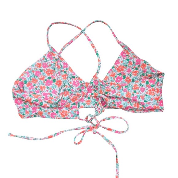 Shein Women's Ditsy Floral Criss-Cross Backless Bikini Swim Set Size Medium NEW - Picture 7 of 9